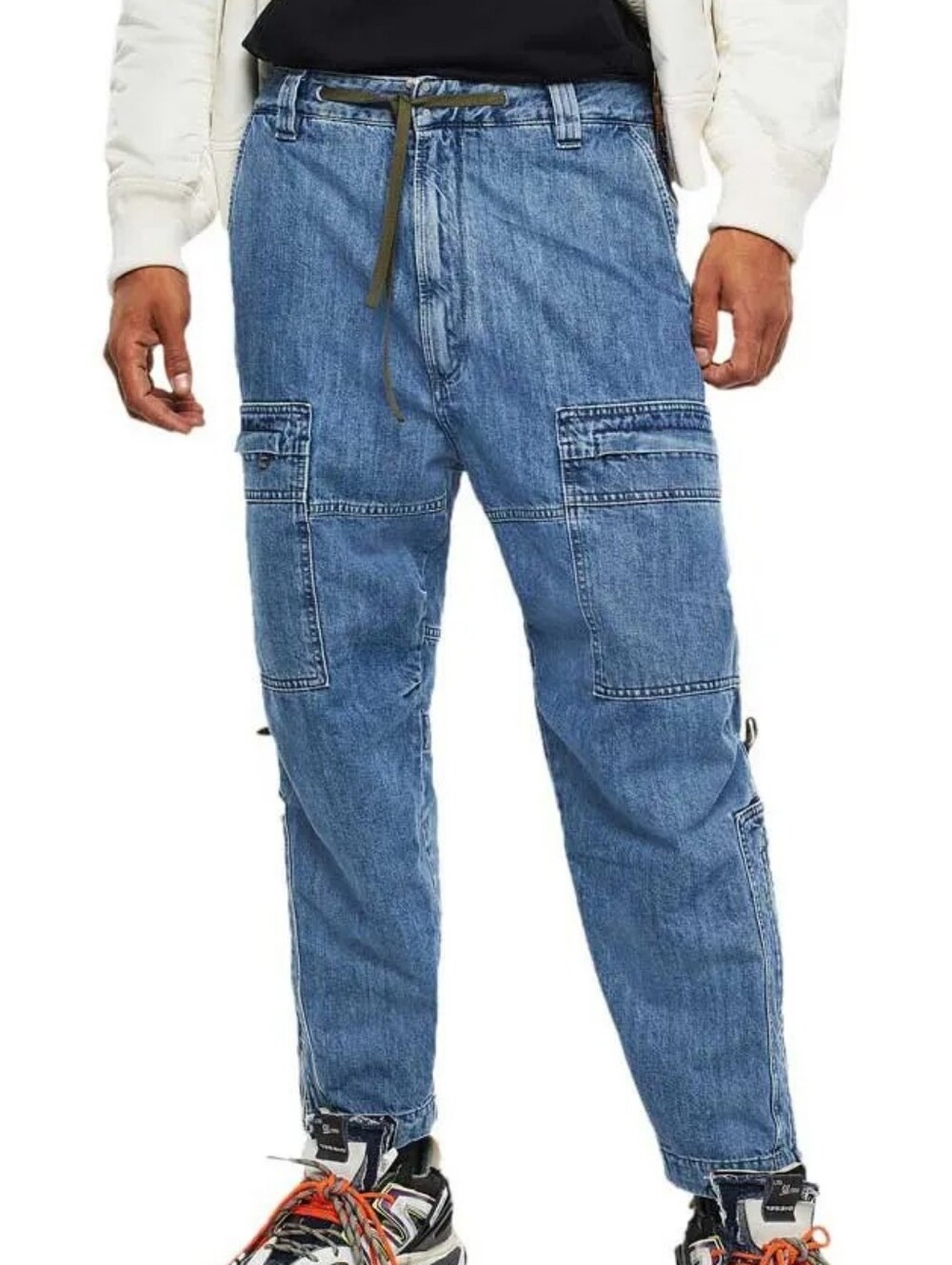 Deisel D-Luks Relaxed Cargo Style Jeans